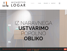 Tablet Screenshot of mizarstvo-logar.si